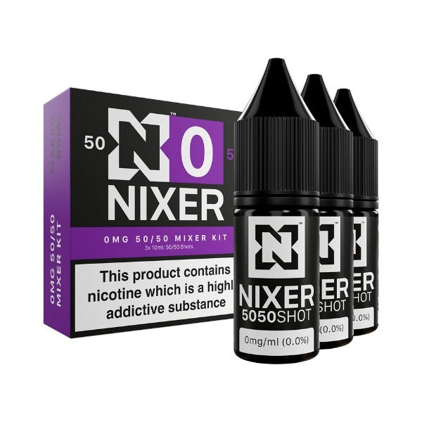 Nixer Nic Shot 50/50 Zero Nicotine Shot