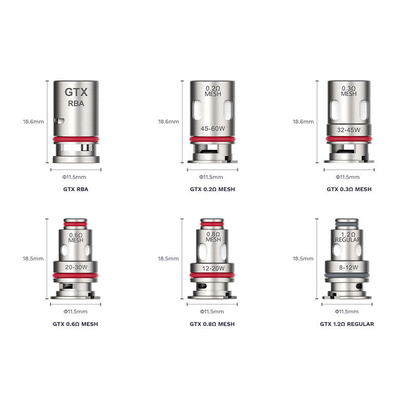 Vaporesso GTX Coils 5 Pack