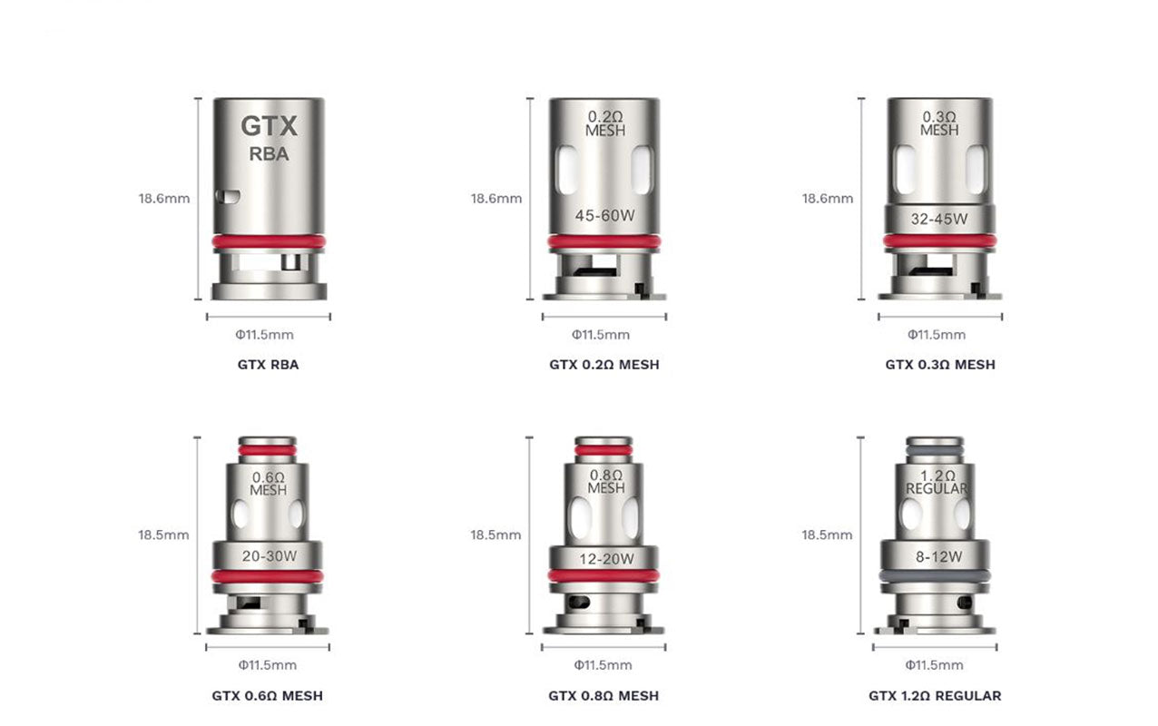 Vaporesso GTX2 Coil 5 Pack