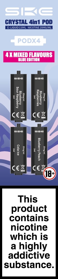 SKE CRYSTAL 4in1 Replacement Pre Filled Pods 4 Pack