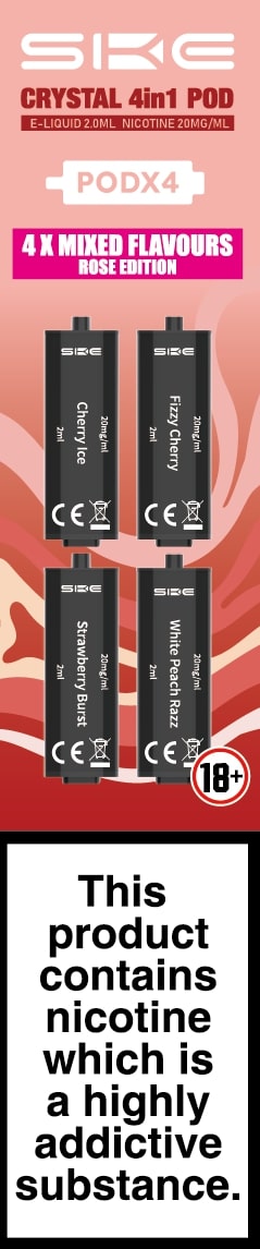SKE CRYSTAL 4in1 Replacement Pre Filled Pods 4 Pack