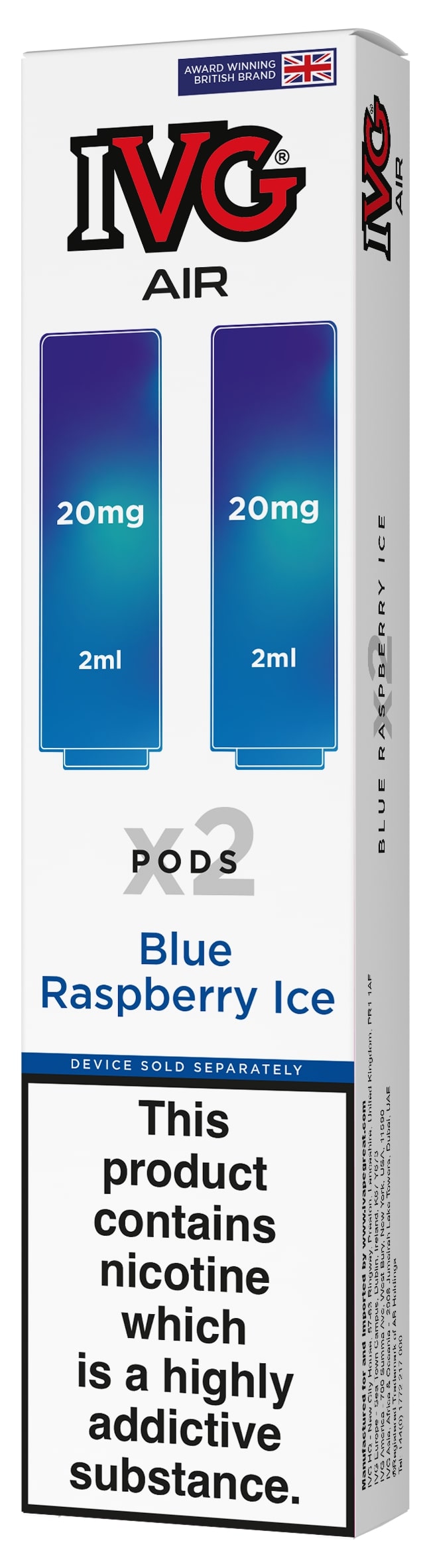 IVG Air Replacement Pre Filled Pods - 2 Pack
