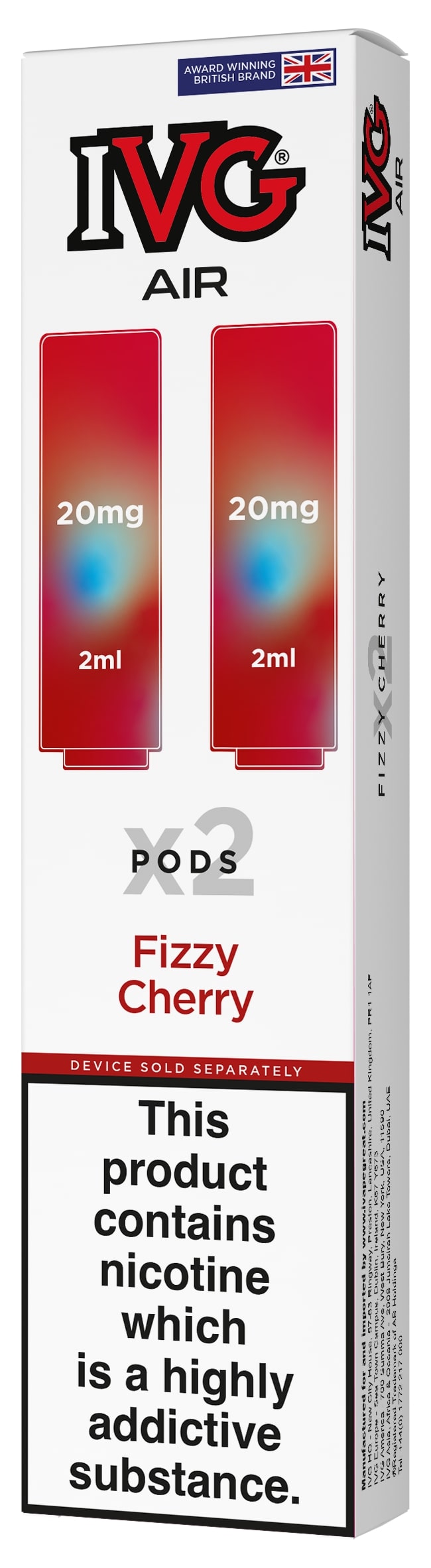 IVG Air Replacement Pre Filled Pods - 2 Pack