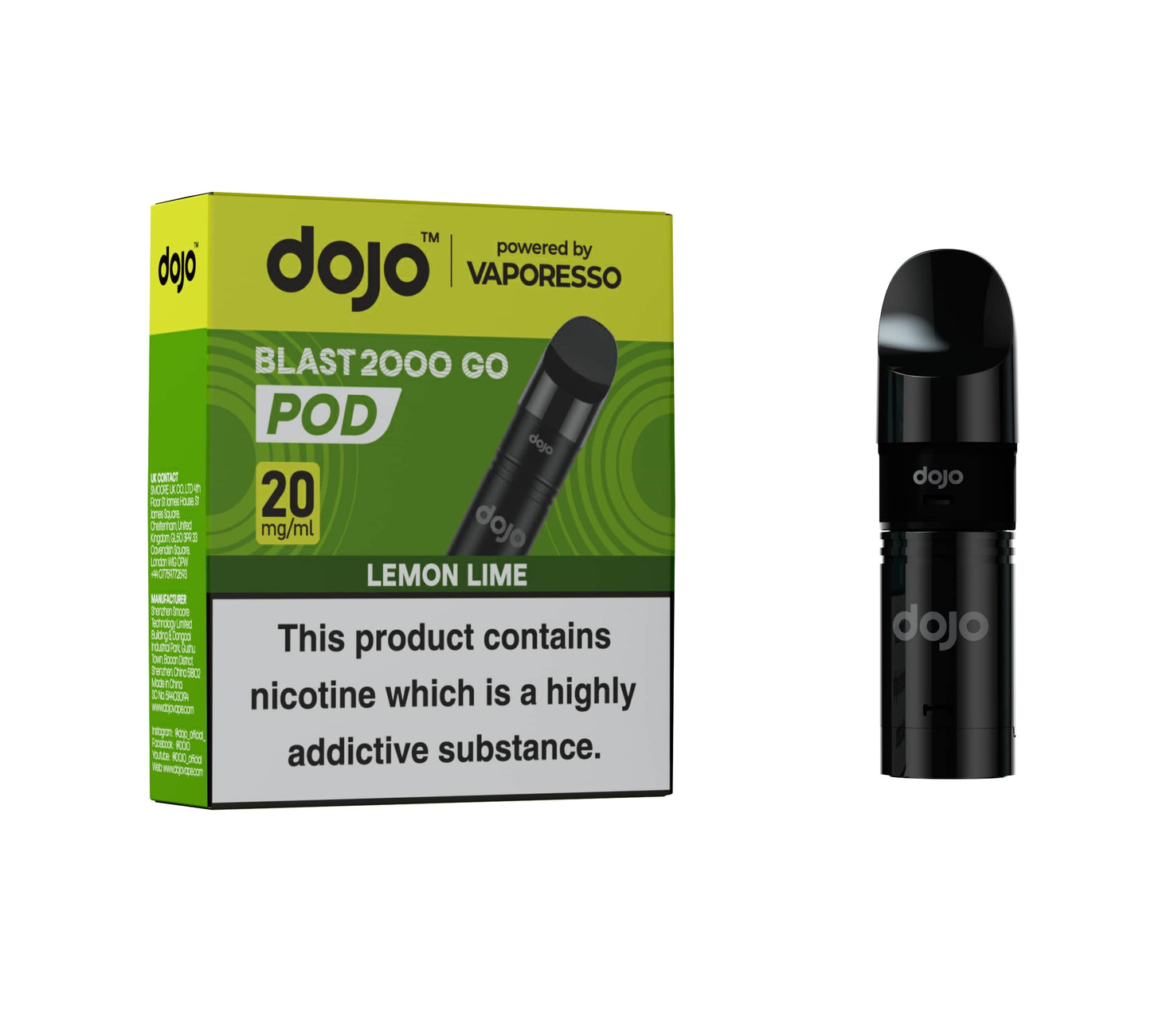 DOJO BLAST 2000 Go Pod & Refill (Powered by Vaporesso)