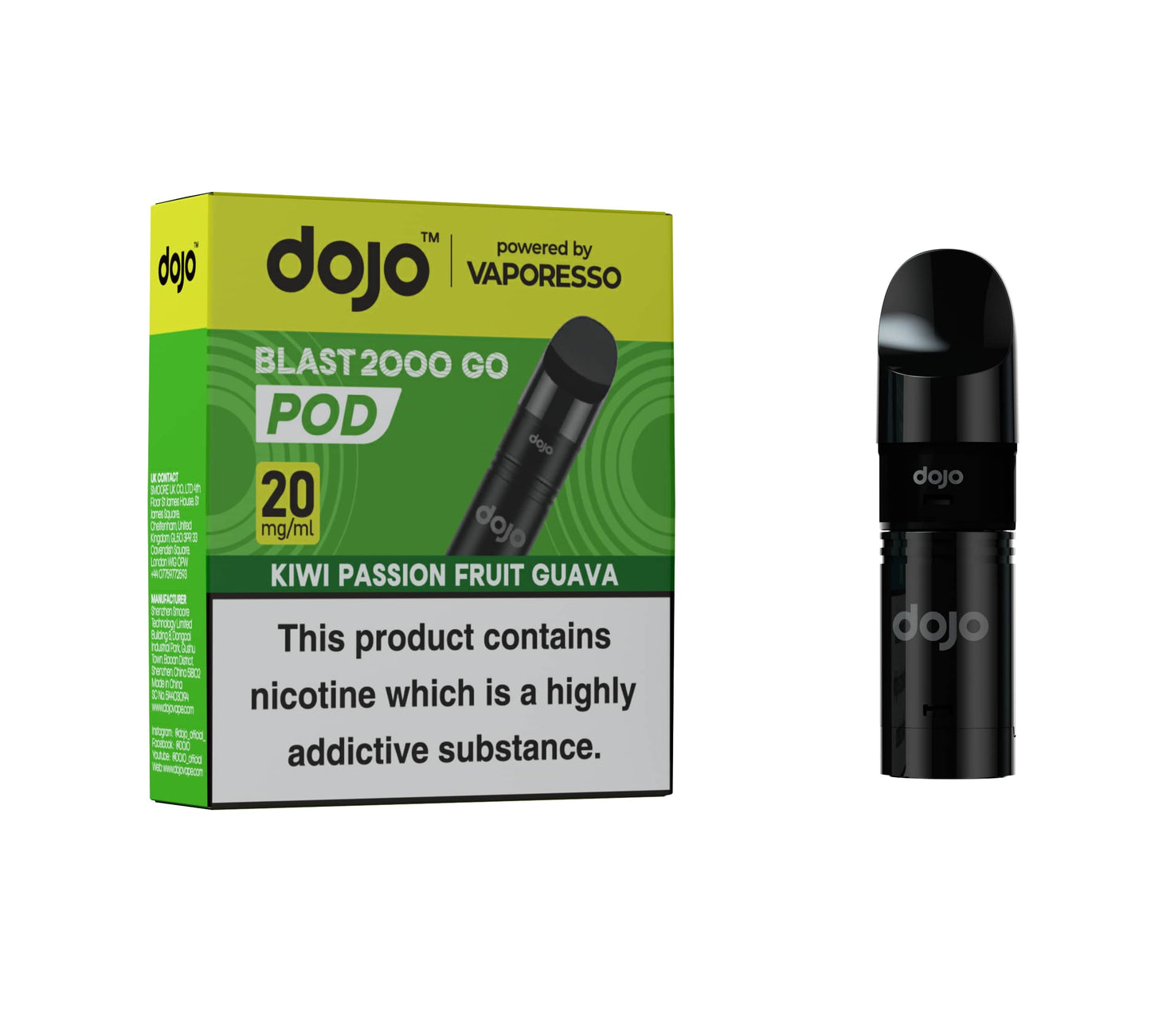 DOJO BLAST 2000 Go Pod & Refill (Powered by Vaporesso)